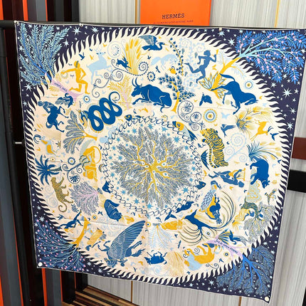 CHANEL 25S SCARF 90 IN SILK 709580