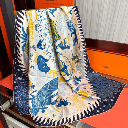 CHANEL 25S SCARF 90 IN SILK 709580