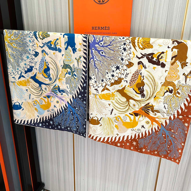 CHANEL 25S SCARF 90 IN SILK 709581