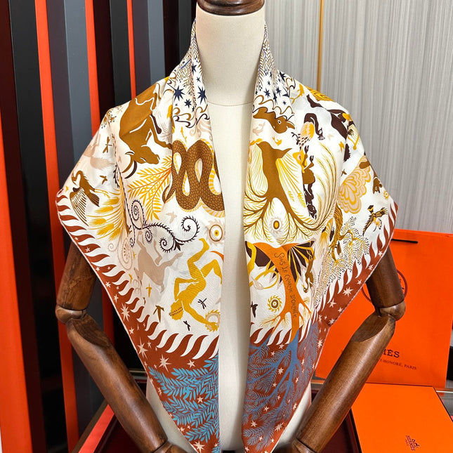 CHANEL 25S SCARF 90 IN SILK 709581