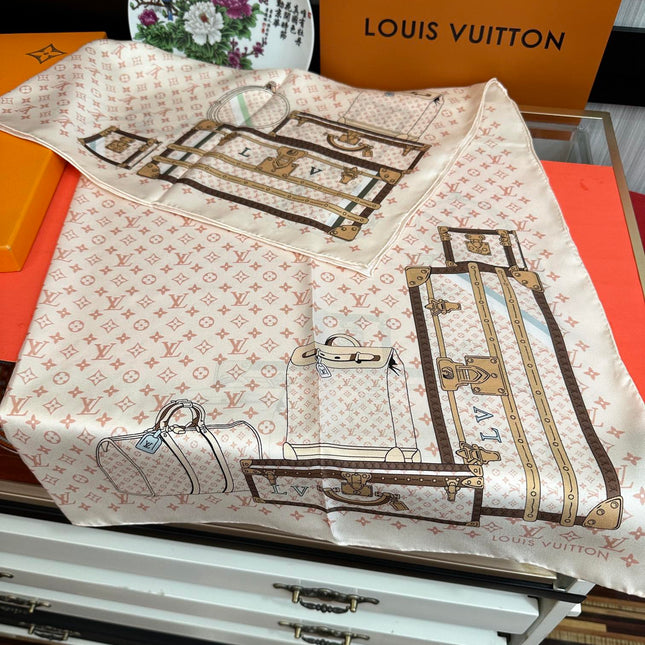 LV SCARF 90 CM IN SILK 719908