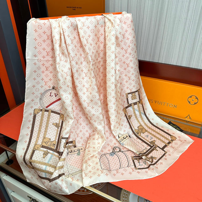 LV SCARF 90 CM IN SILK 719908