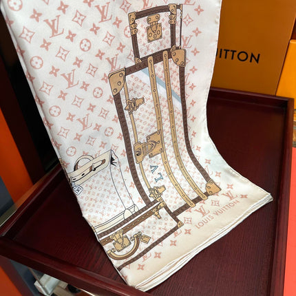 LV SCARF 90 CM IN SILK 719908