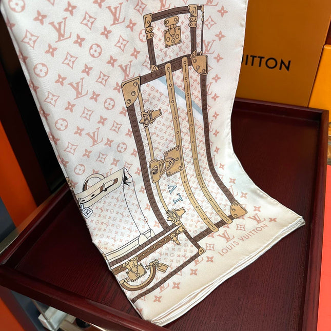 LV SCARF 90 CM IN SILK 719908