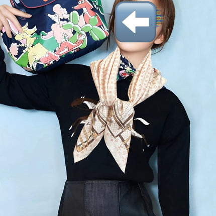 LV SCARF 90 CM IN SILK 719908