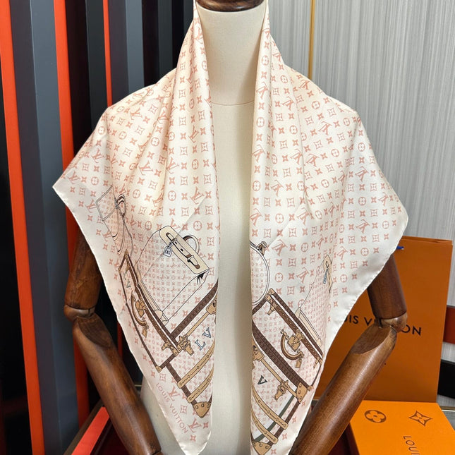 LV SCARF 90 CM IN SILK 719908