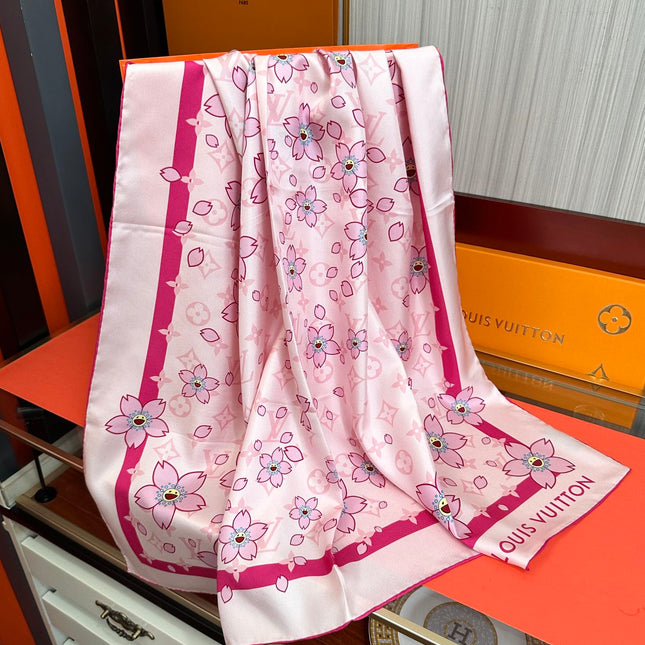 LV SCARF 90 CM IN SILK 723122