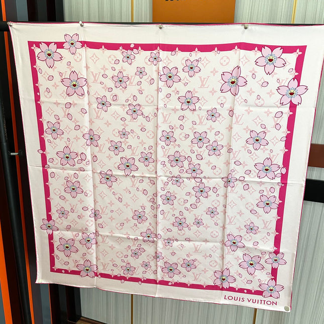 LV SCARF 90 CM IN SILK 723122