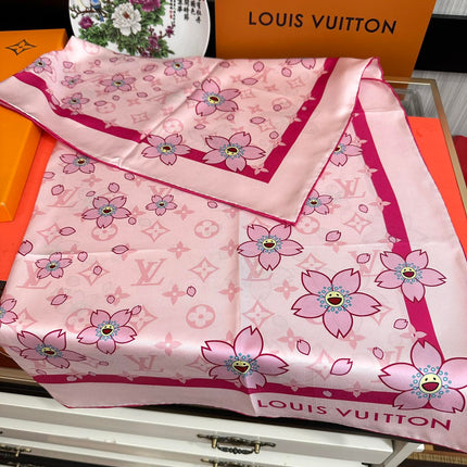 LV SCARF 90 CM IN SILK 723122