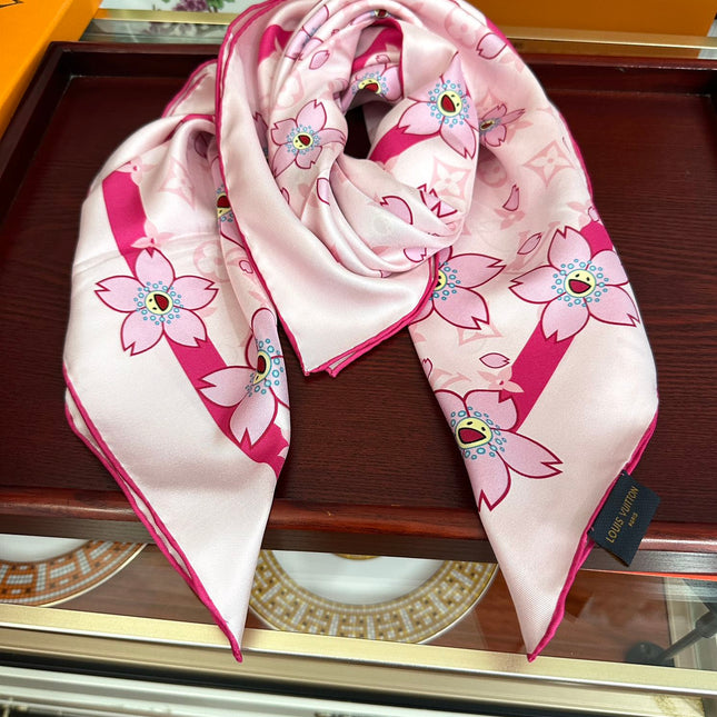 LV SCARF 90 CM IN SILK 723122