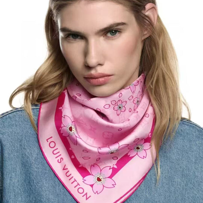 LV SCARF 90 CM IN SILK 723122