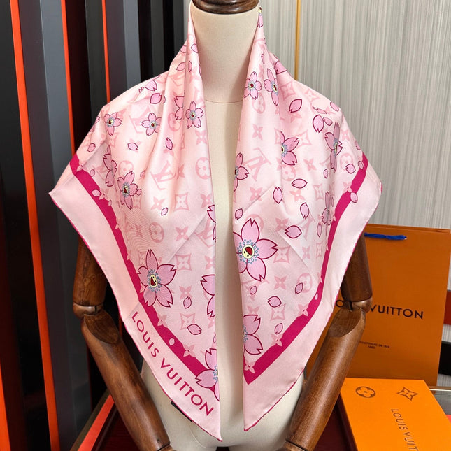 LV SCARF 90 CM IN SILK 723122