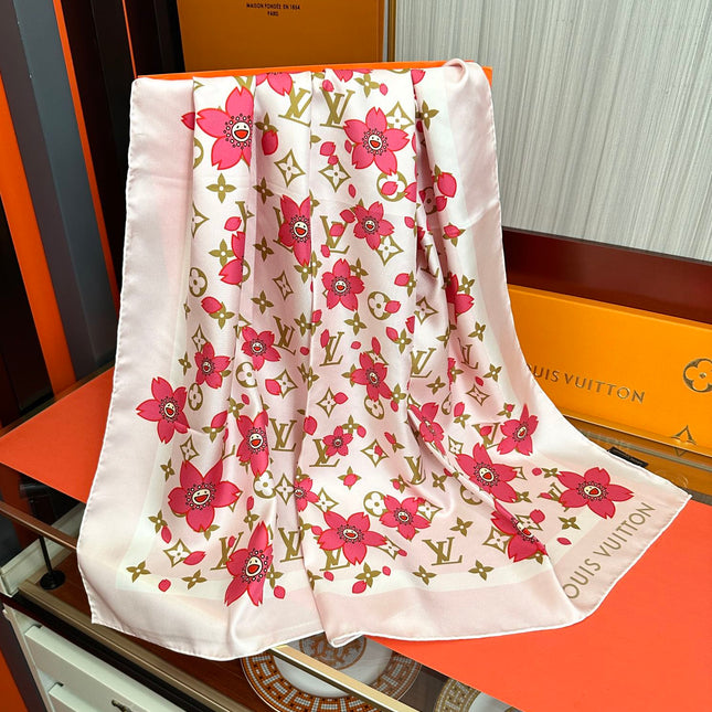 LV SCARF 90 CM IN SILK 723123