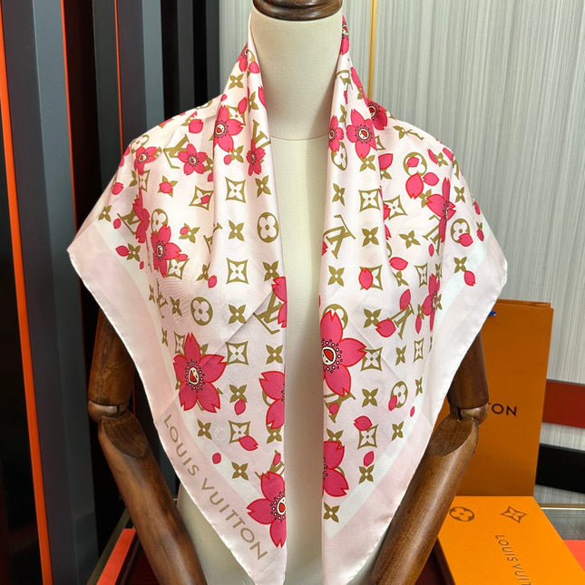LV SCARF 90 CM IN SILK 723123