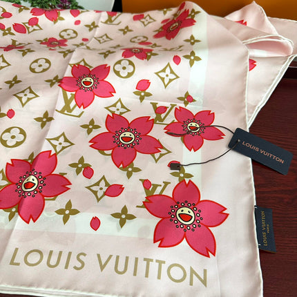 LV SCARF 90 CM IN SILK 723123