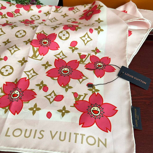 LV SCARF 90 CM IN SILK 723123