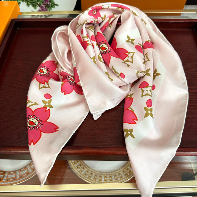 LV SCARF 90 CM IN SILK 723123