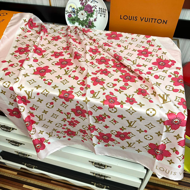 LV SCARF 90 CM IN SILK 723123