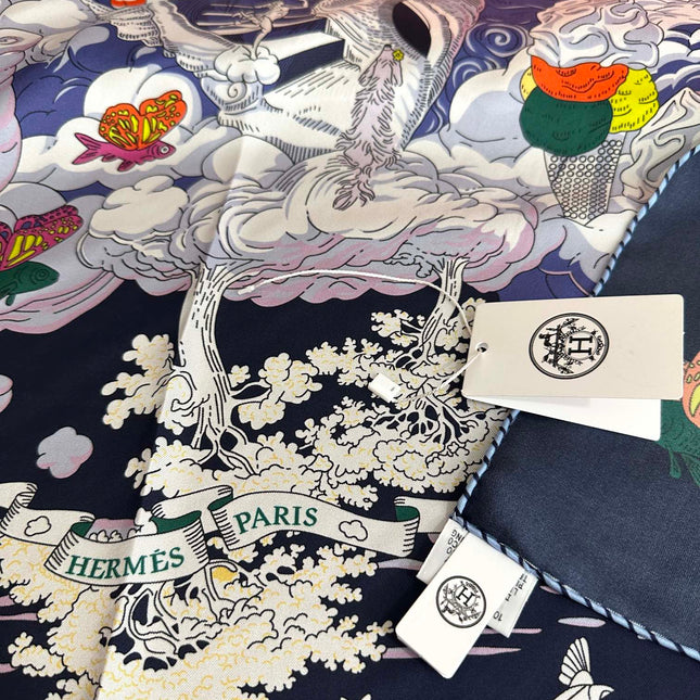 HERMES 25S SCARF 90 IN SILK 724701