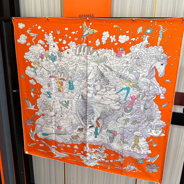 HERMES 25S SCARF 90 IN SILK 724702