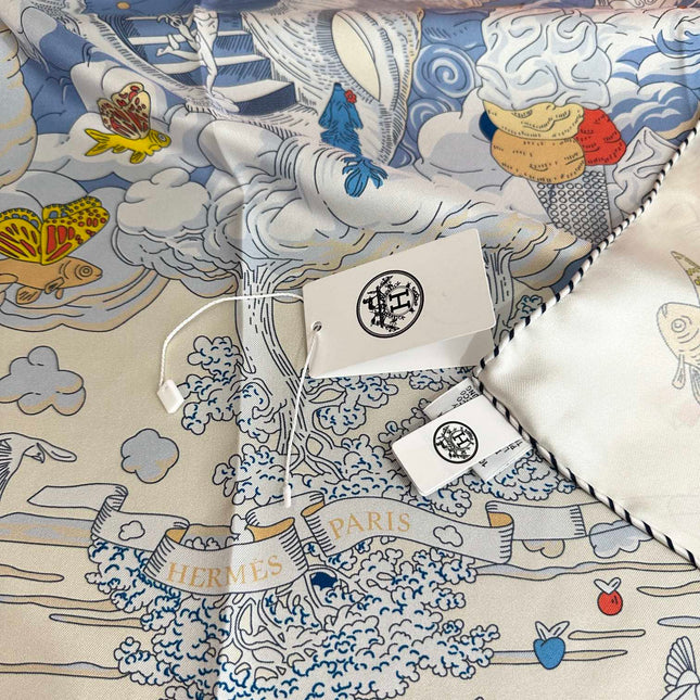 HERMES 25S SCARF 90 IN SILK 724703