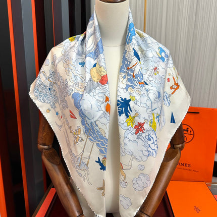 HERMES 25S SCARF 90 IN SILK 724703