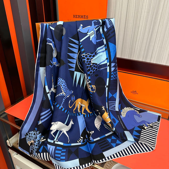 HERMES 25S SCARF 90 IN SILK 007