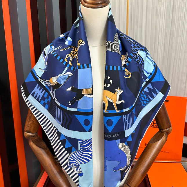 HERMES 25S SCARF 90 IN SILK 007