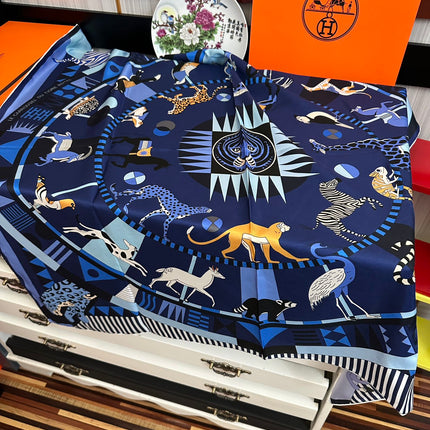 HERMES 25S SCARF 90 IN SILK 007
