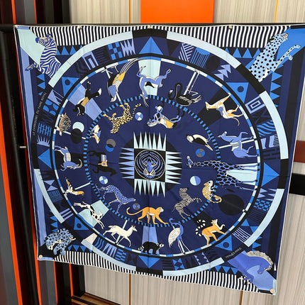 HERMES 25S SCARF 90 IN SILK 007