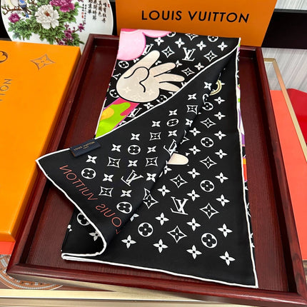 LV SCARF 90 CM IN SILK 10