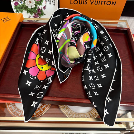 LV SCARF 90 CM IN SILK 10