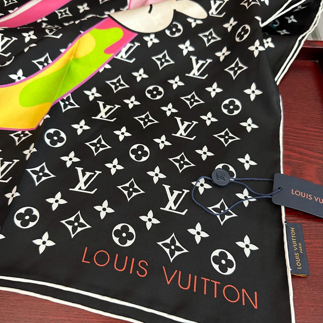 LV SCARF 90 CM IN SILK 10