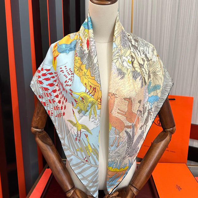 HERMES 25S SCARF 90 IN SILK 727408
