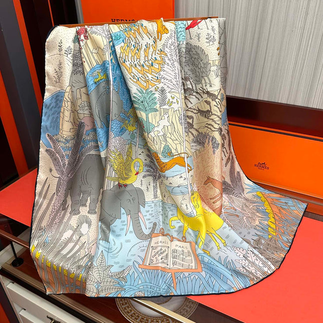 HERMES 25S SCARF 90 IN SILK 727408