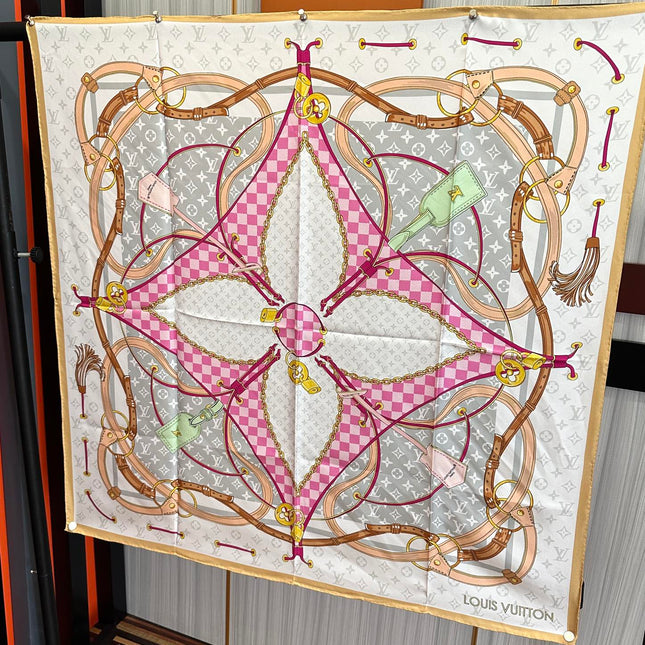 LV SCARF 90 CM IN SILK 729072