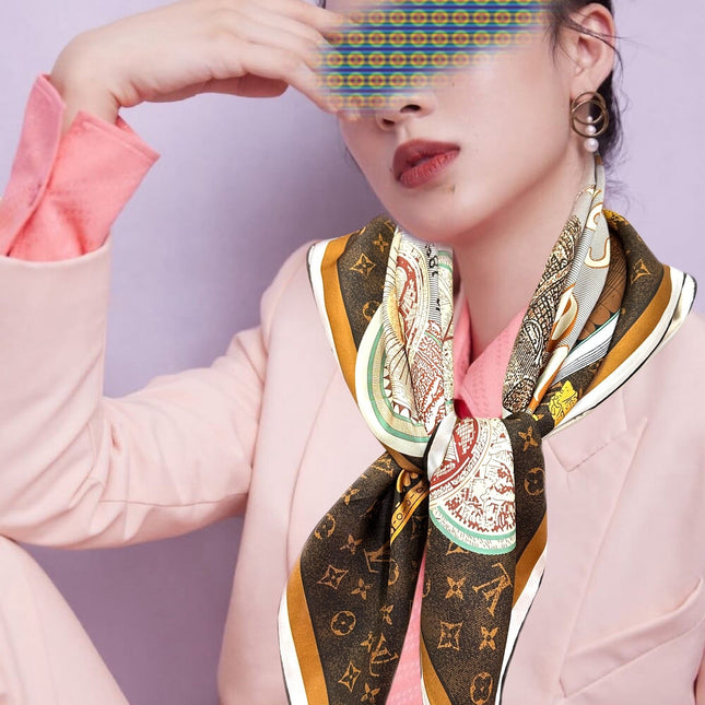 LV SCARF 90 CM IN SILK 730534