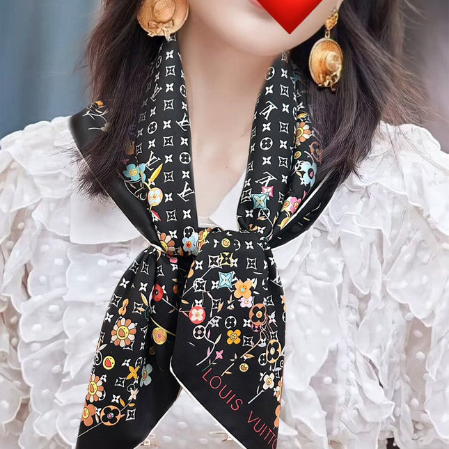 LV SCARF 90 CM IN SILK 730541