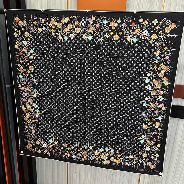 LV SCARF 90 CM IN SILK 730541