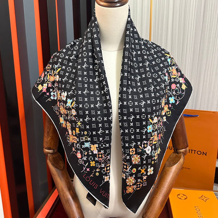 LV SCARF 90 CM IN SILK 730541