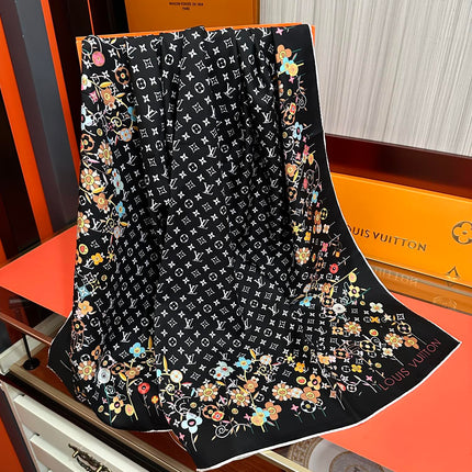 LV SCARF 90 CM IN SILK 730541