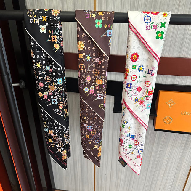 LV SCARF 90 CM IN SILK 730542
