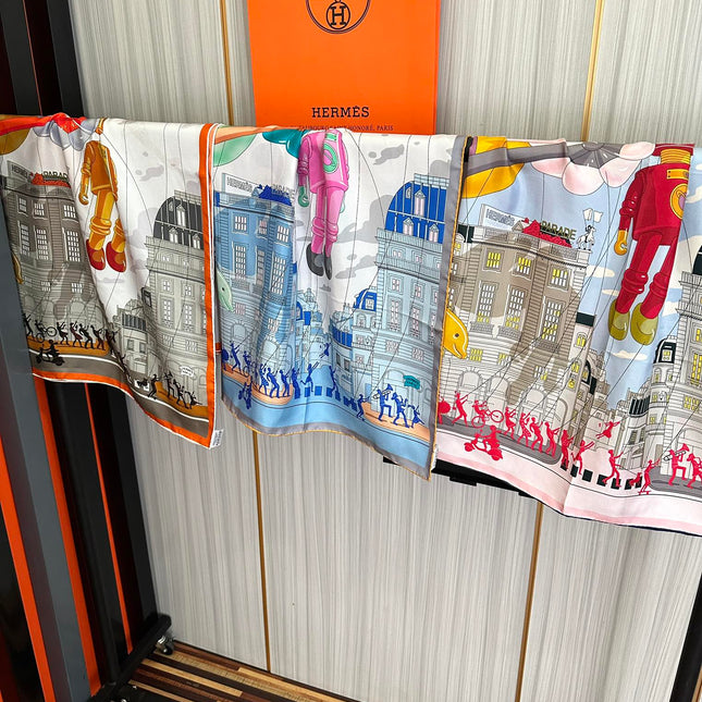 HERMES 25S SCARF 90 IN SILK 730547