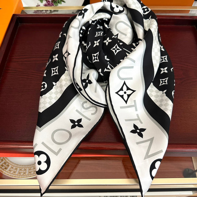 LV SCARF 90 CM IN SILK 732040