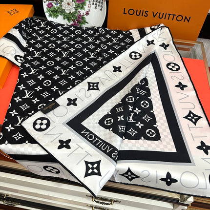LV SCARF 90 CM IN SILK 732040