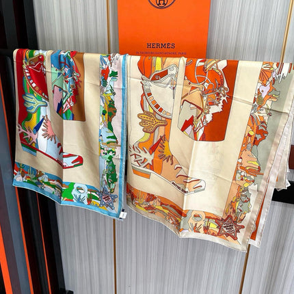HERMES 25S SCARF 90 IN SILK 733835