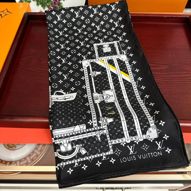 LV SCARF 90 CM IN SILK 733839