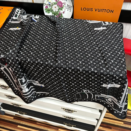 LV SCARF 90 CM IN SILK 733839