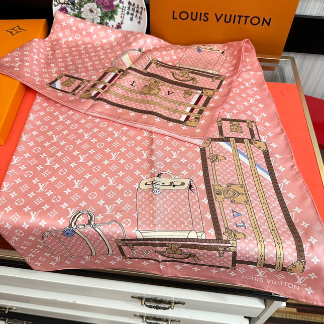 LV SCARF 90 CM IN SILK 733840
