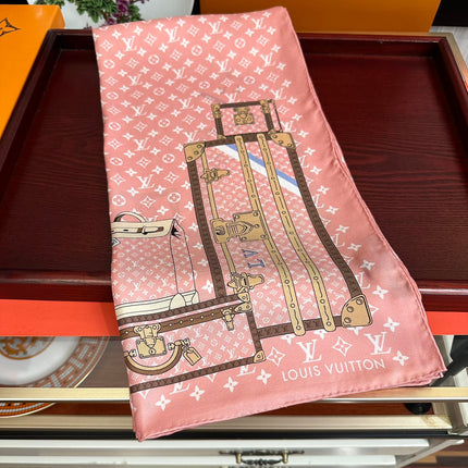 LV SCARF 90 CM IN SILK 733840